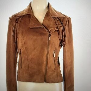 NWT, Arizona Jean company fringe jacket